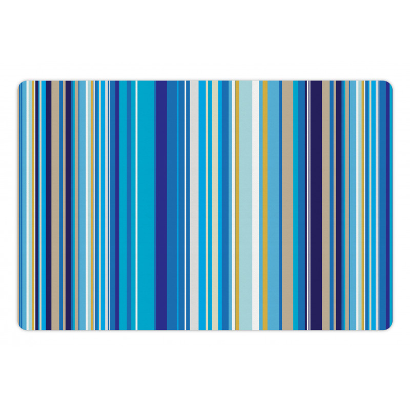 Vertical Stripes Retro Art Pet Mat