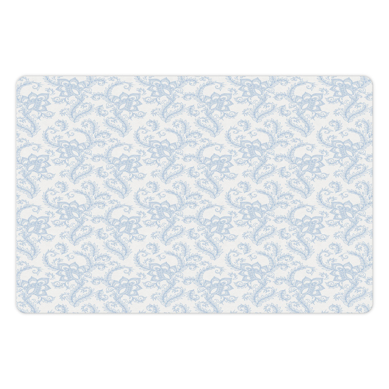 Floral Pattern Leaf Stalk Pet Mat