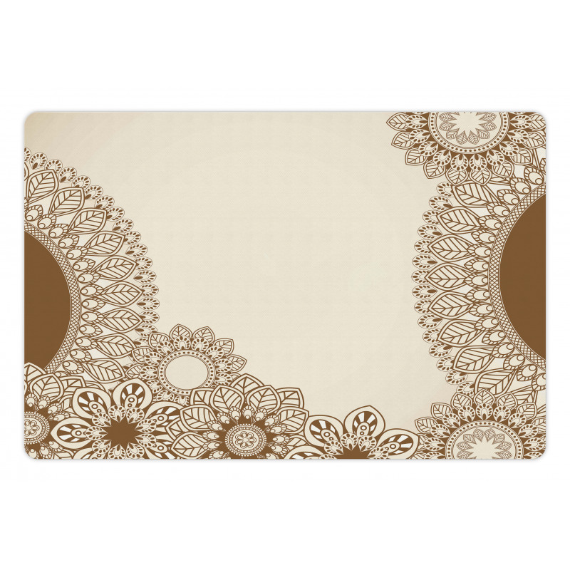 Old Fashioned Mandala Art Pet Mat