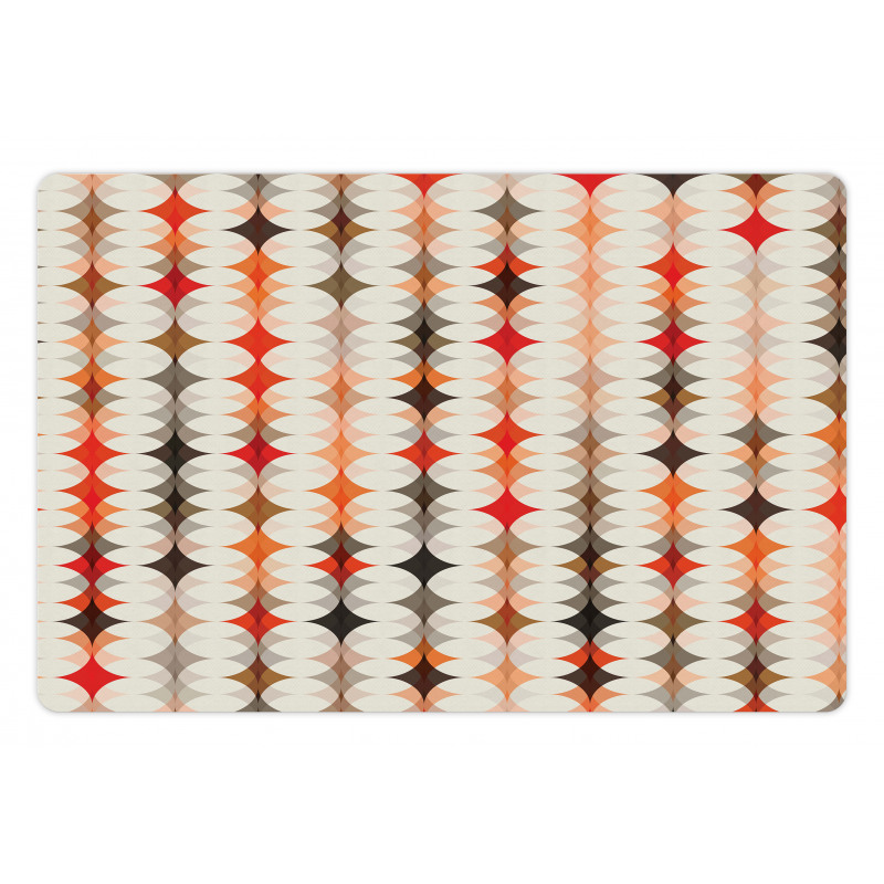 Vintage Oval Pattern Pet Mat