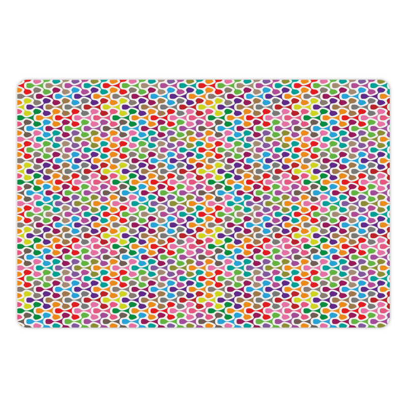 Abstract Vivid Motif Pet Mat