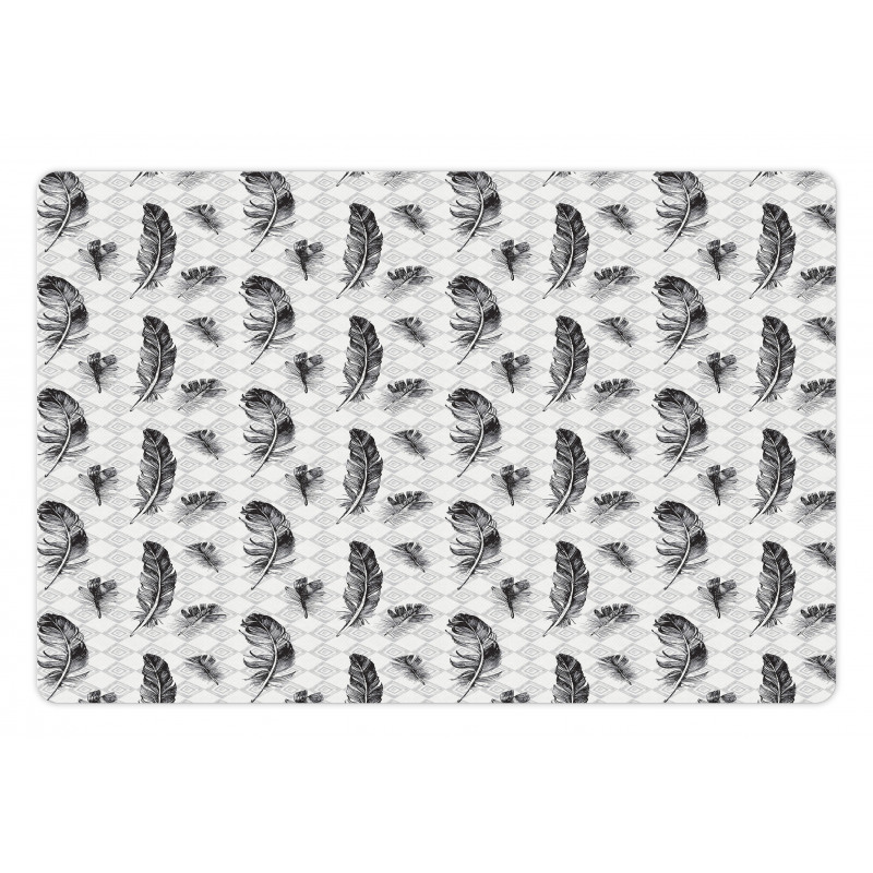 Grunge Geometric Gothic Pet Mat