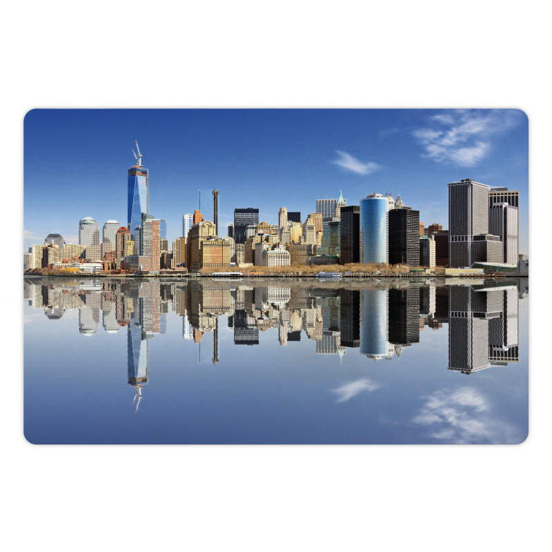 Manhattan Buildings Pet Mat