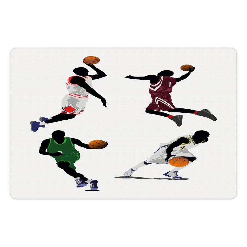 Basketball Players Sport Pet Mat