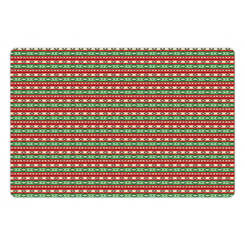 Mexican Blanket Pattern Pet Mat