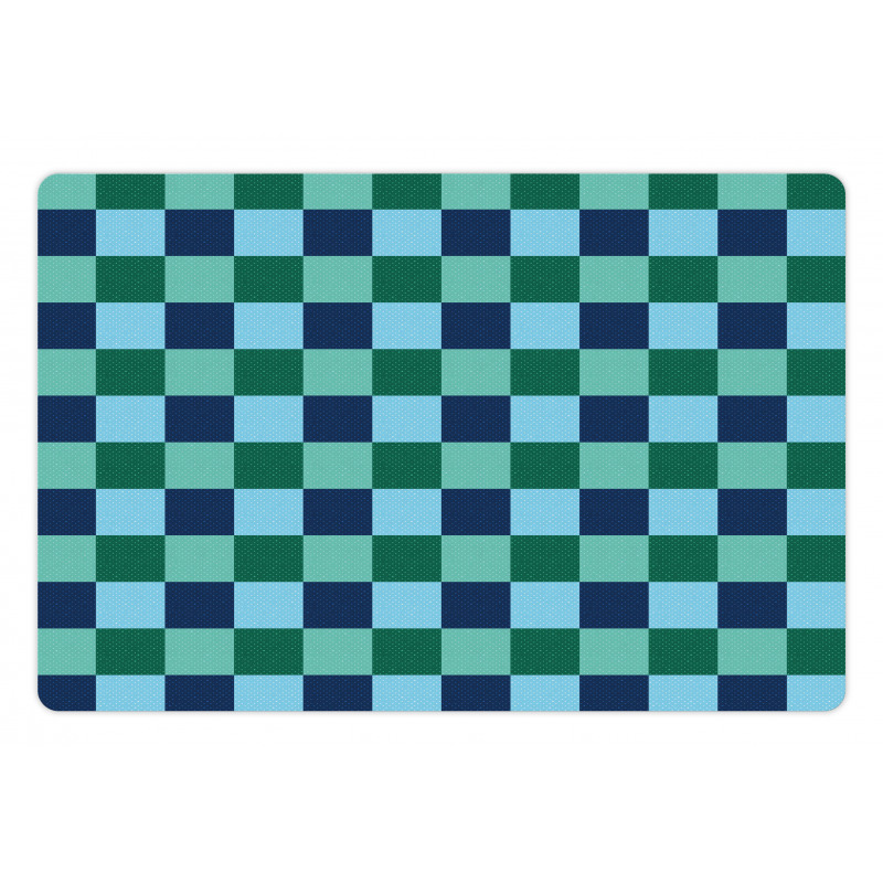 Polka Dot Squares Pet Mat