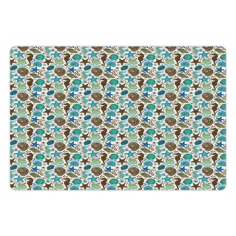 Abstract Maritime Pet Mat