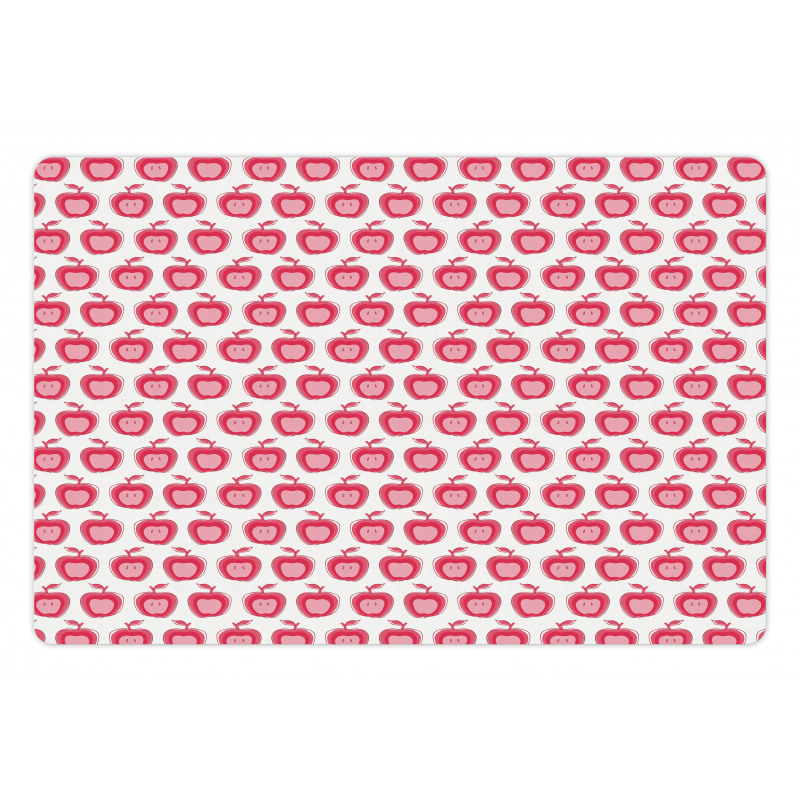 Doodle Pink Girls Pattern Pet Mat