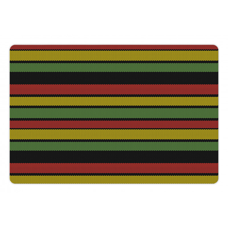 Knitted Rasta Lines Pet Mat