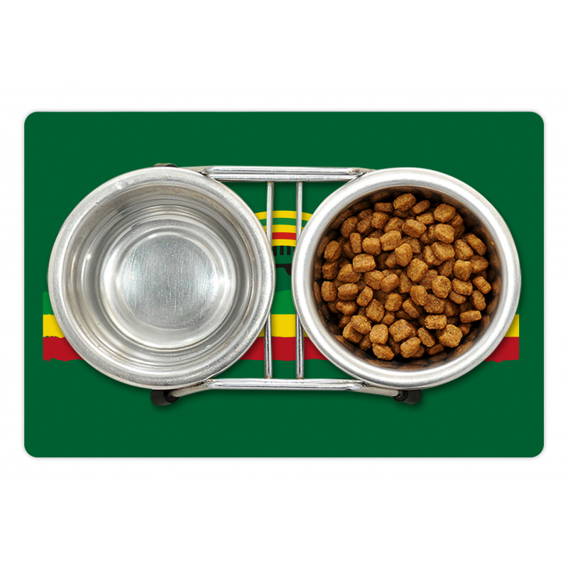 Reggae Themed Hat Pet Mat