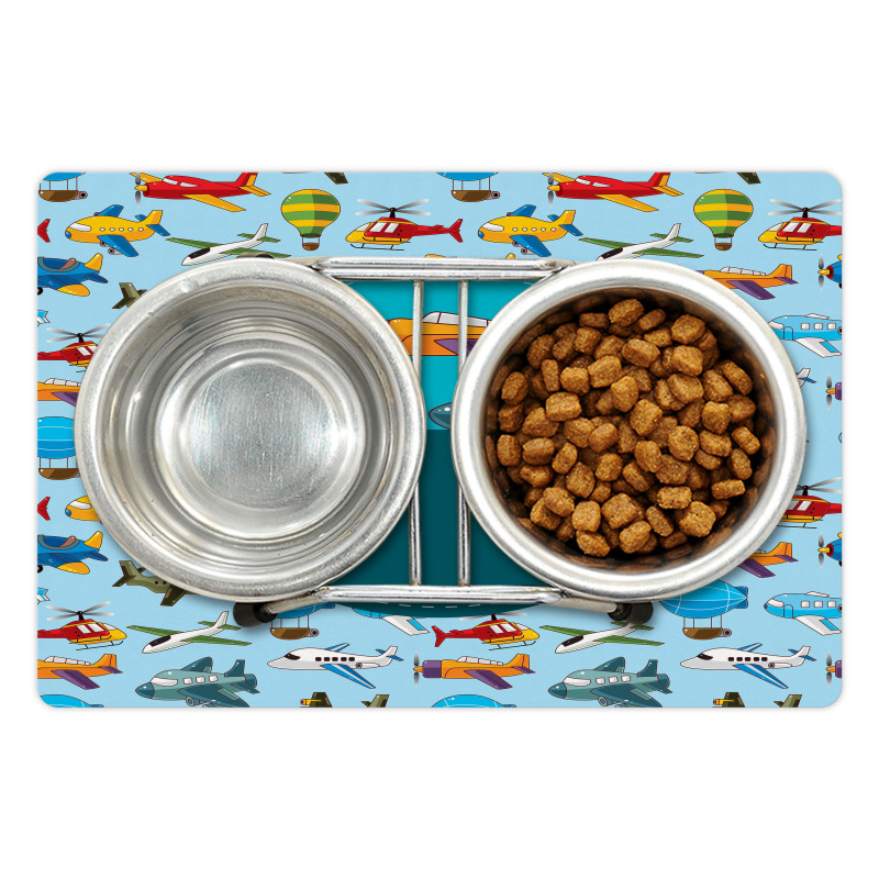 Cartoon Airplanes Pet Mat