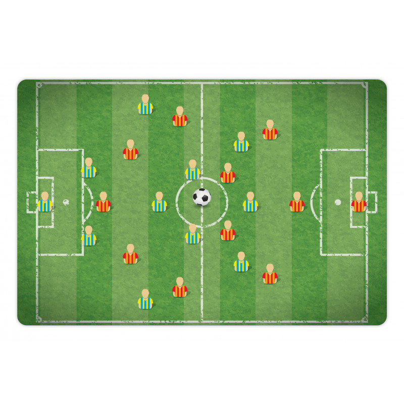 Goalkeeper Striker Motif Pet Mat