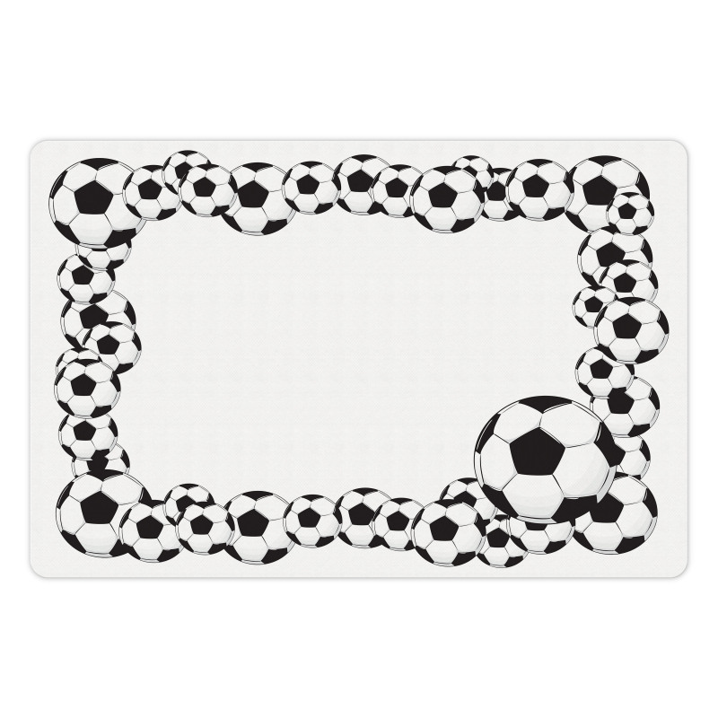 Football Frame Pattern Pet Mat