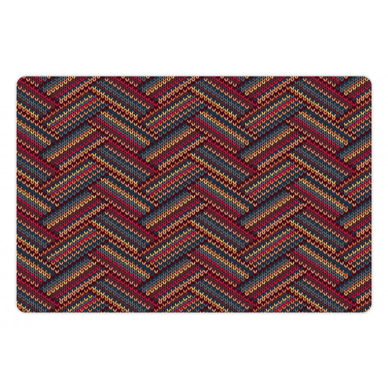 Herringbone Lines Pet Mat