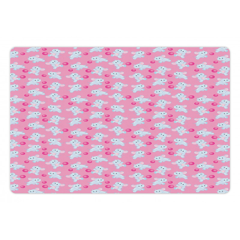 Girly Happy Animals Pet Mat