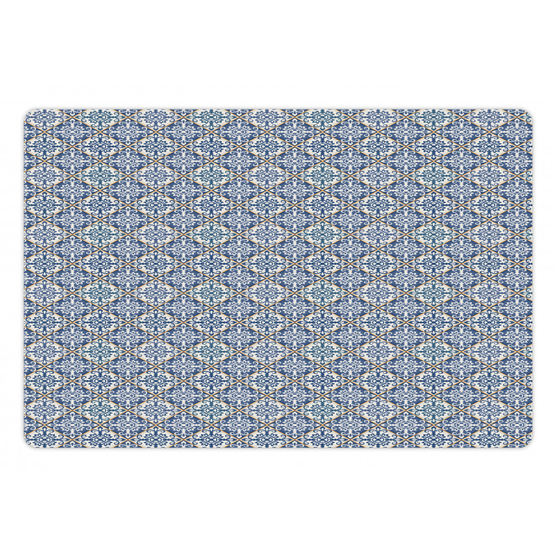 Azulejo Ceramic Motif Pet Mat