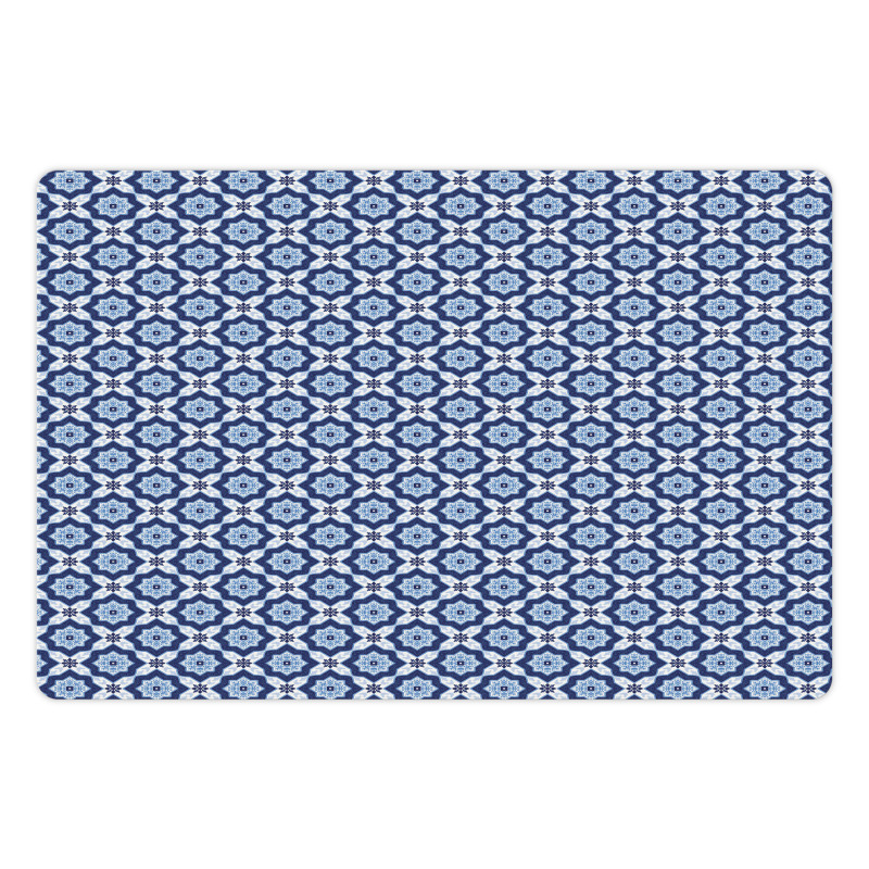 Diagonal Azuejo Motif Pet Mat