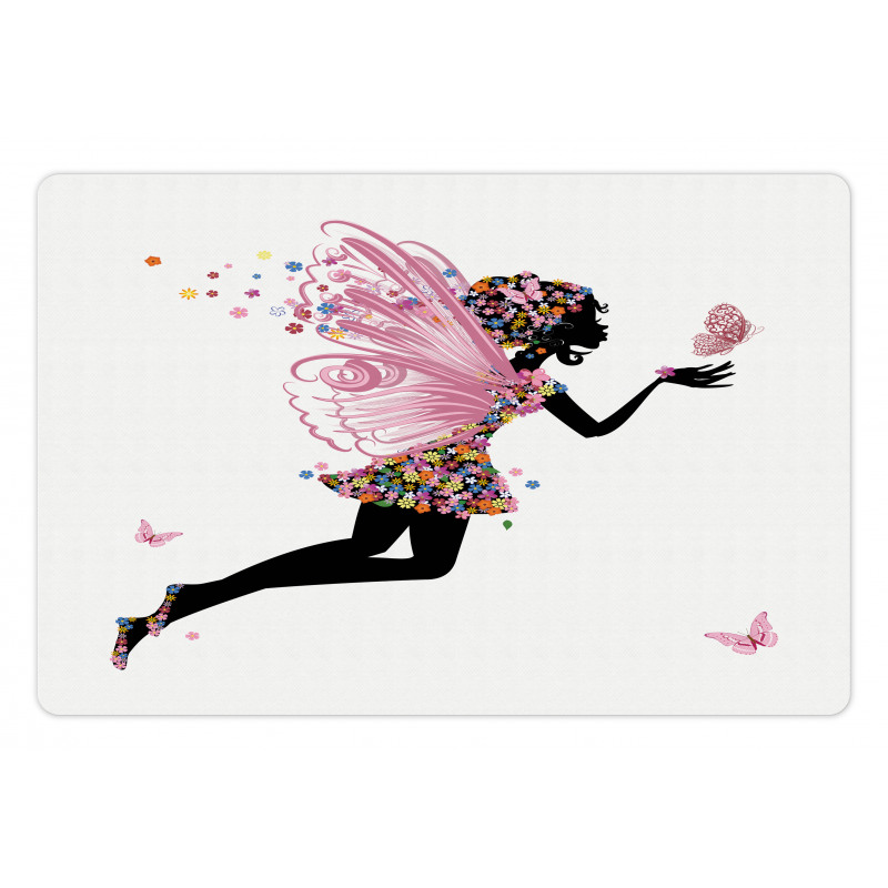 Floral Dressed Angel Pet Mat