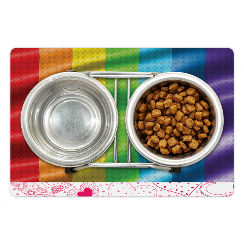 Pride Flag Inspired Design Pet Mat