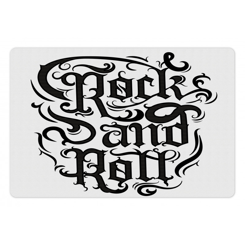 Vintage Rock 'n' Roll Pet Mat