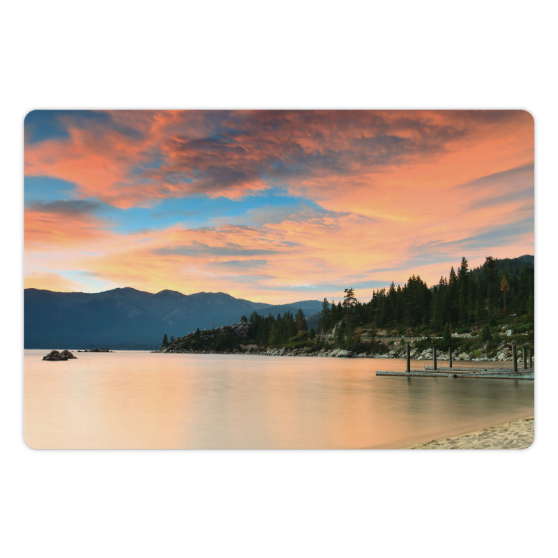 Sunset at Lake Tahoe USA Pet Mat