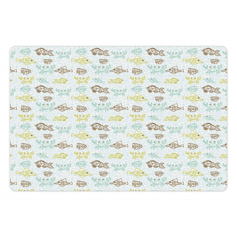 Exotic Aquarium Doodle Pet Mat