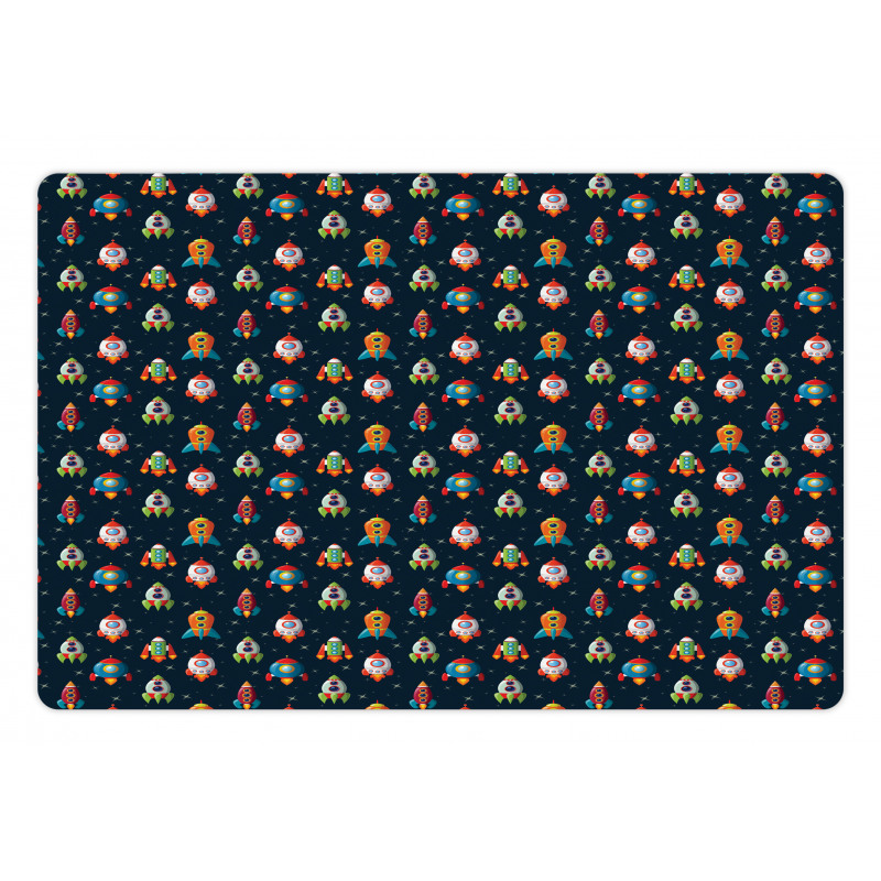 Cartoon Style Space Pet Mat