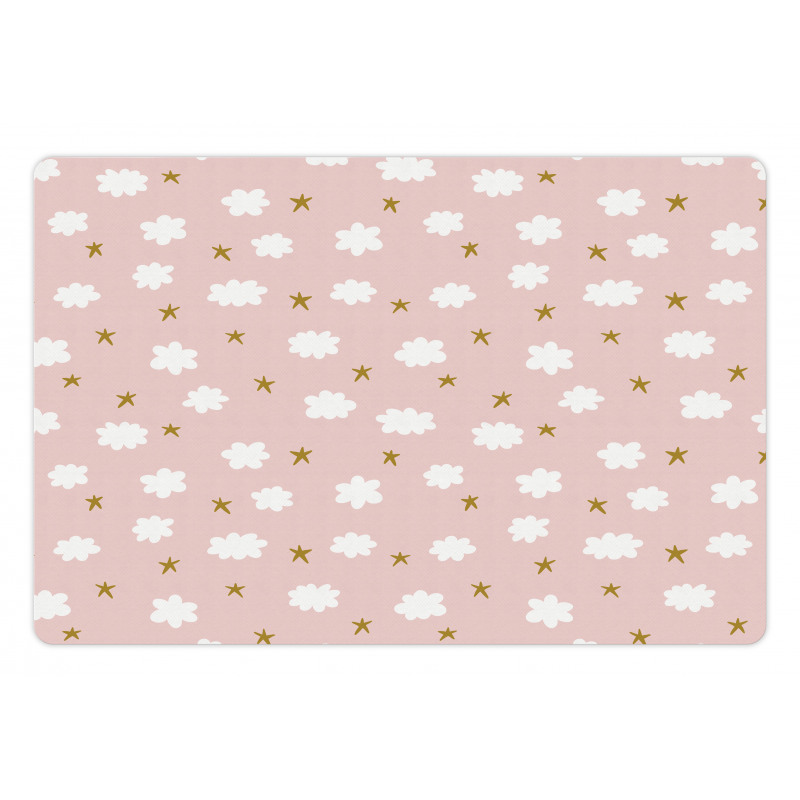 Stars and Clouds Pattern Pet Mat