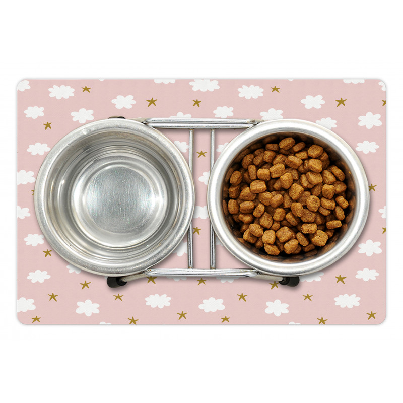 Stars and Clouds Pattern Pet Mat