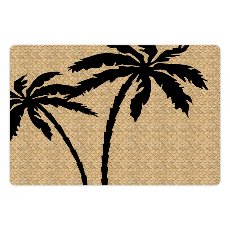 Palm Tree Silhouettes Pet Mat