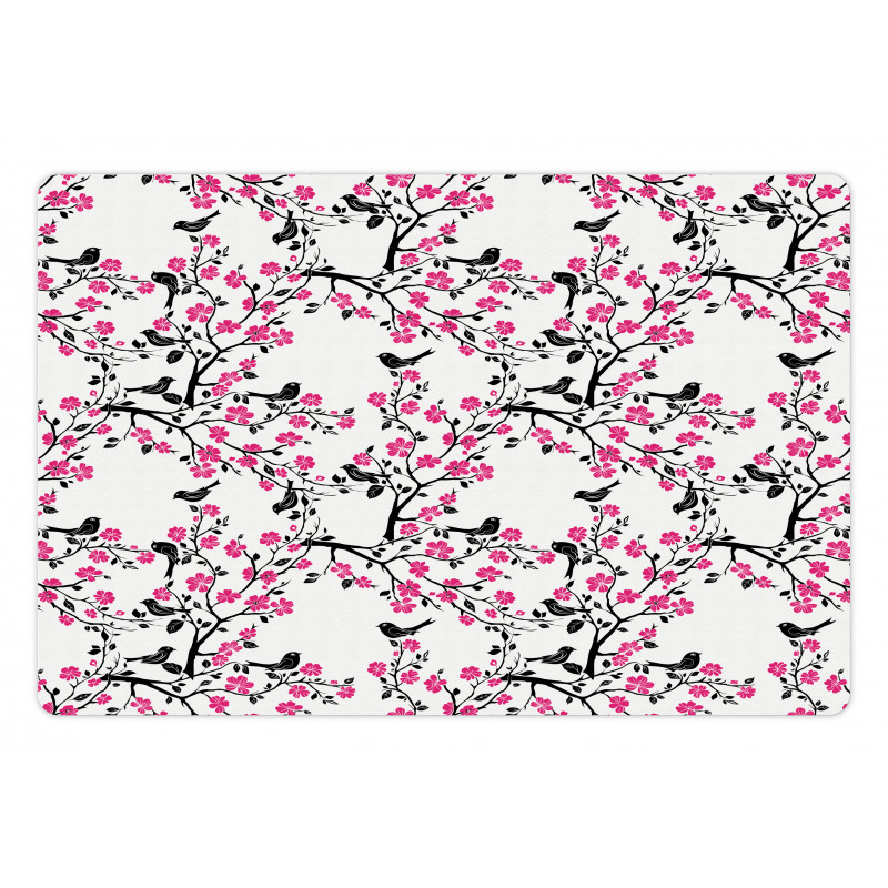 Sakura Tree Bird Pet Mat