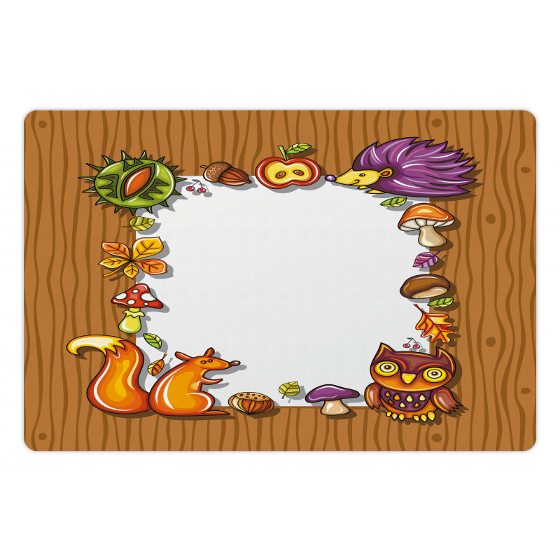 Rustic Animal Fun Pet Mat