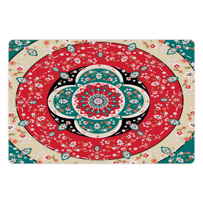 Circles Blooms Pet Mat