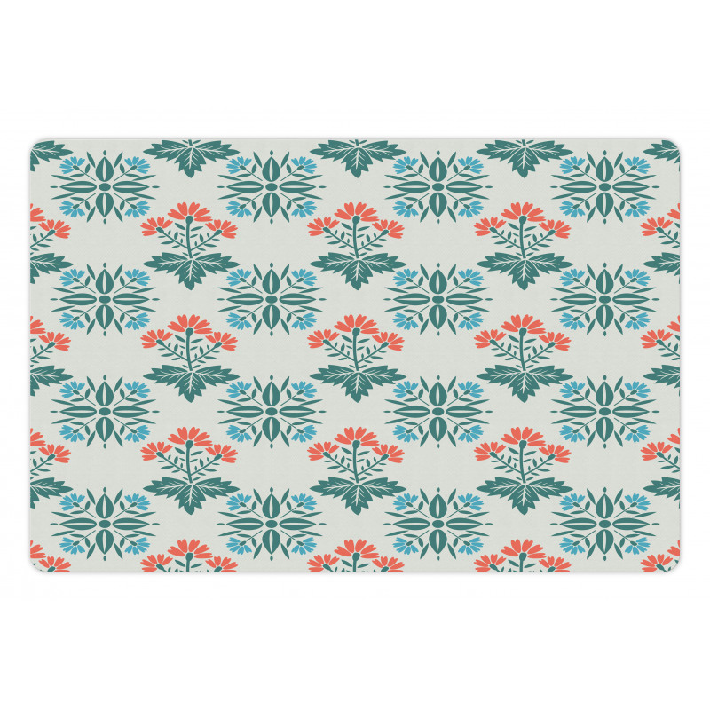 Abstract Spring Motifs Pet Mat