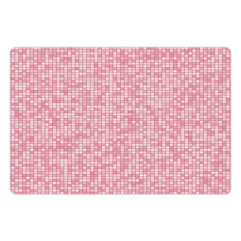 Gingham Grid Pet Mat