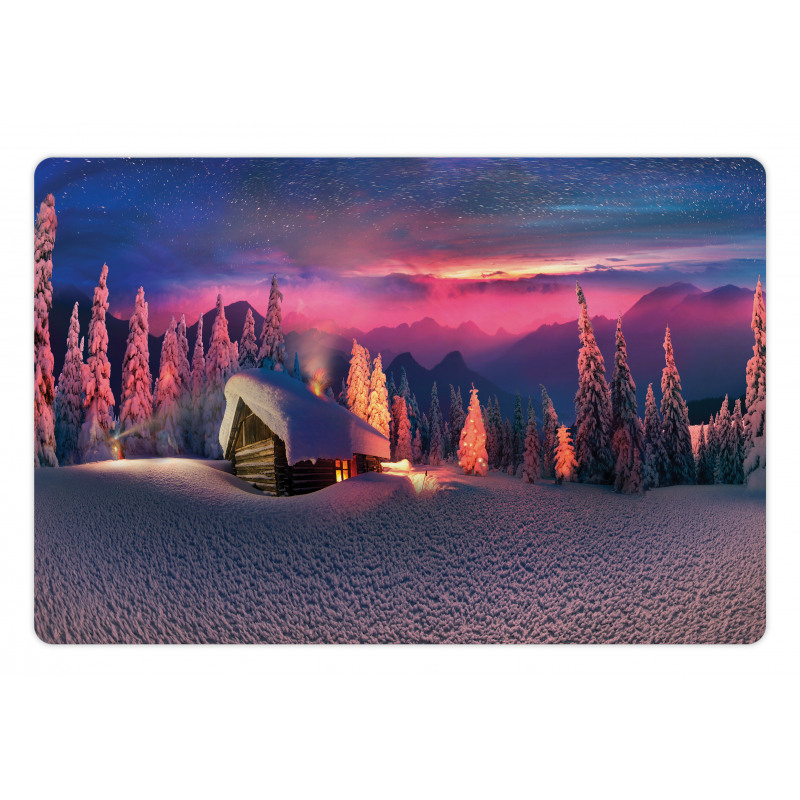 Wild Alpine Scene Pet Mat