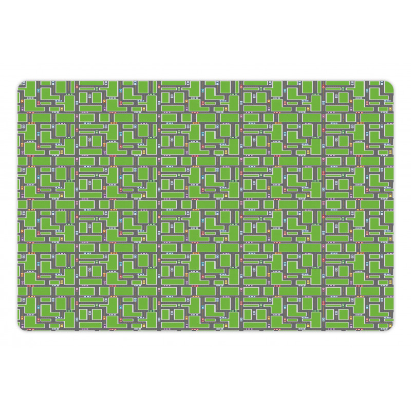 Cars on Roads Pet Mat