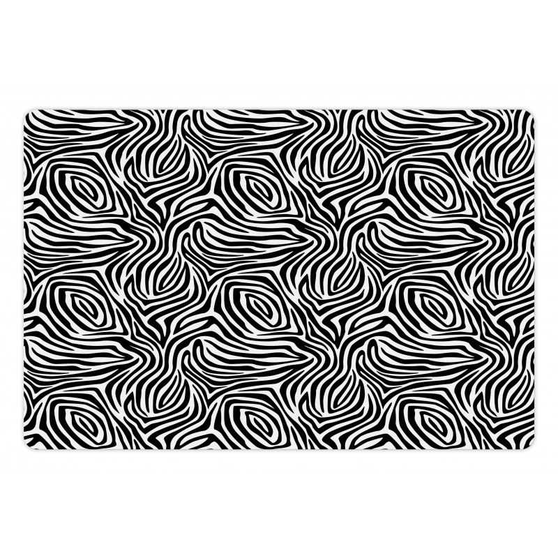 Zebra Skin Pattern Pet Mat