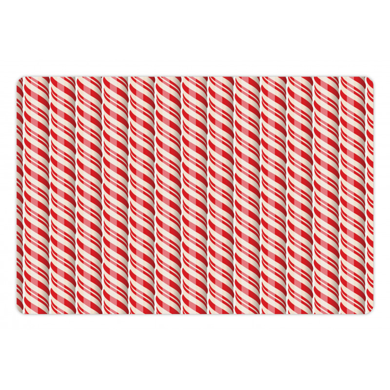 Red Christmas Sweets Pet Mat