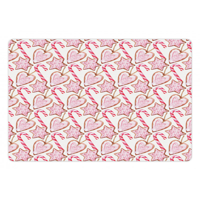 Watercolor Cookies Pet Mat