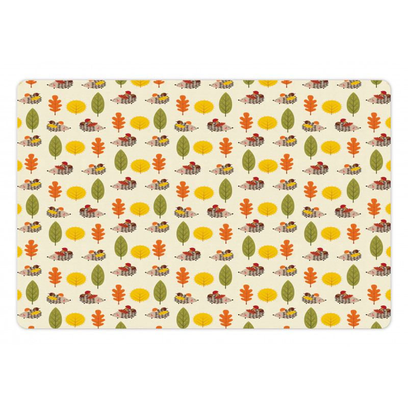 Different Trees Animals Pet Mat