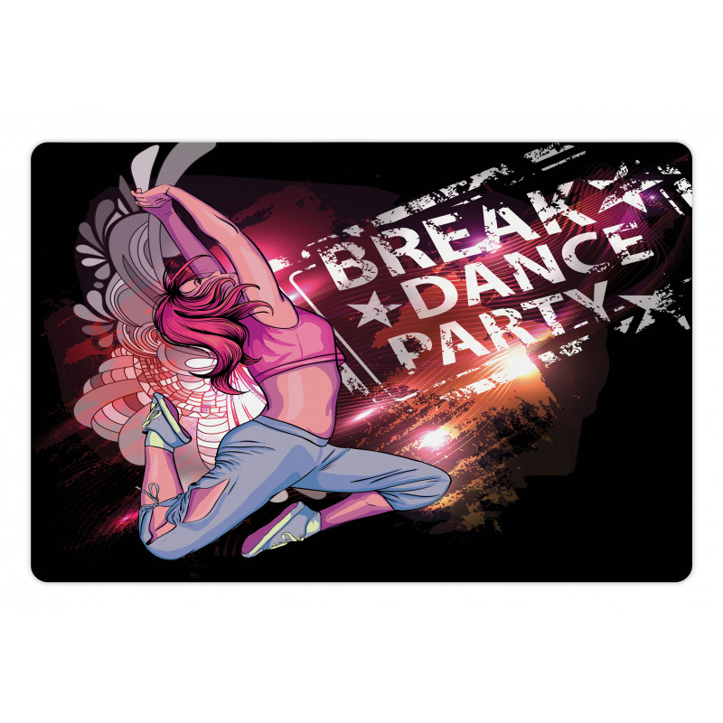 Break Dance Party Theme Pet Mat