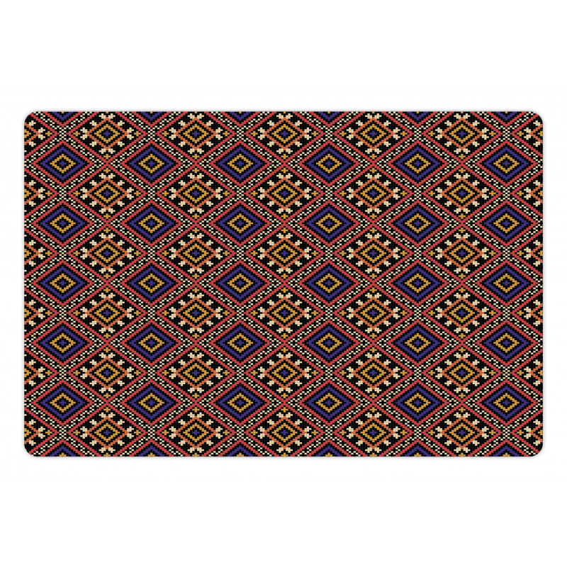 Traditional Geometric Pet Mat