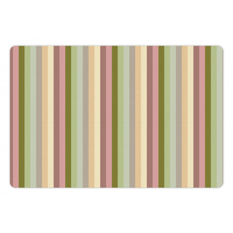 Pastel Colored Bands Pet Mat