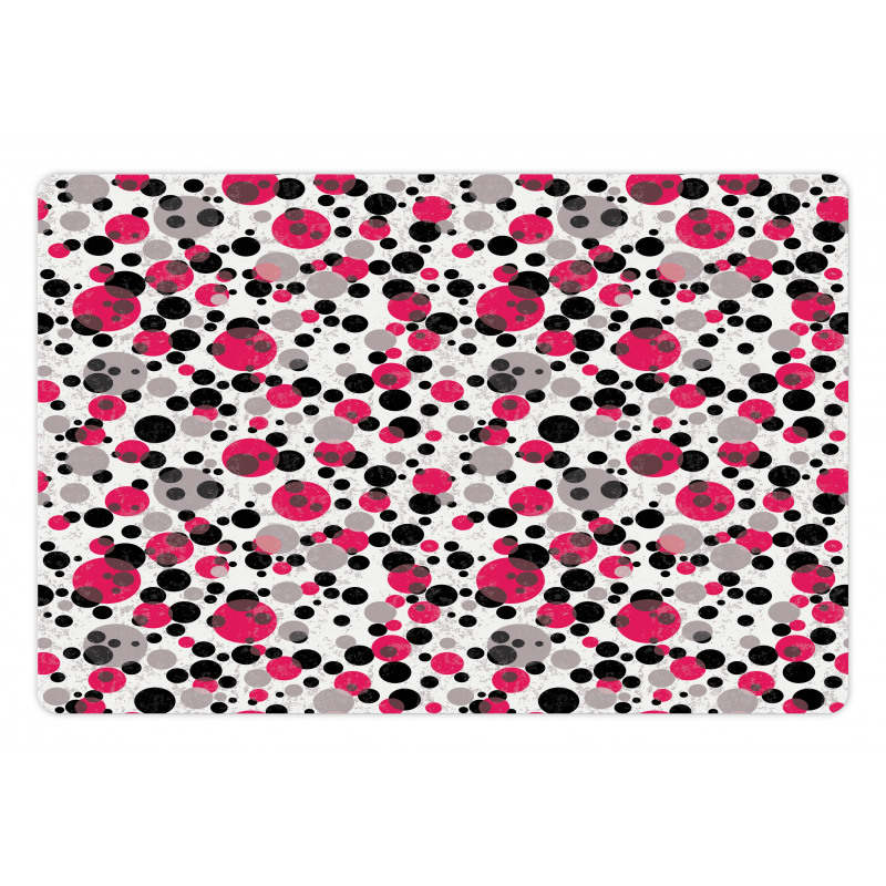 Retro Circle Dots Pet Mat