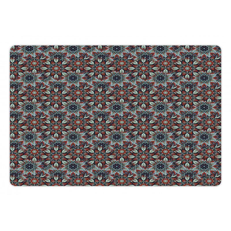 Vintage Floral Folk Pet Mat