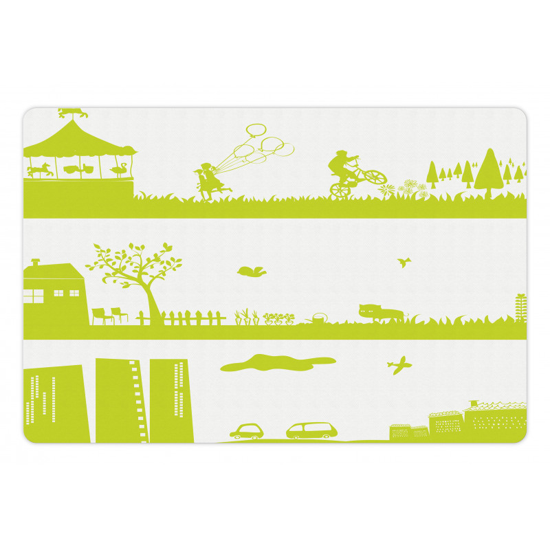 Landscape Pattern Pet Mat