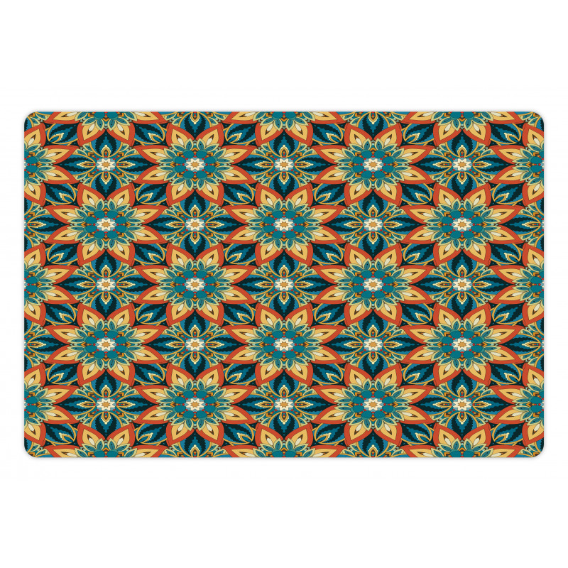 Ornate Floral Vintage Pet Mat