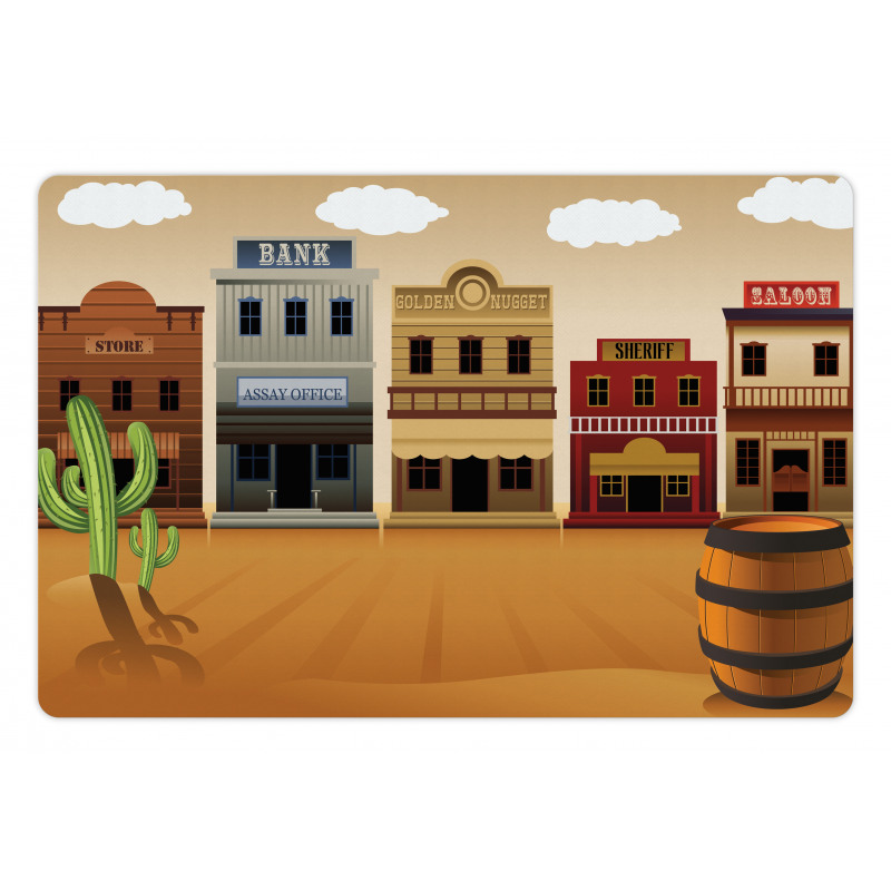 Wild West Village Town Pet Mat