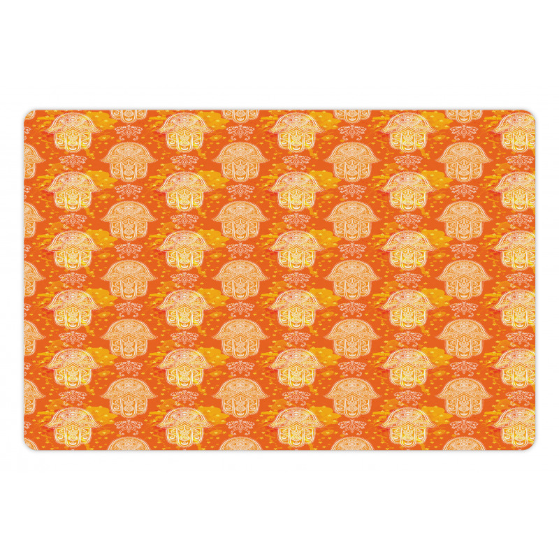 Folk Style Hand Pattern Pet Mat